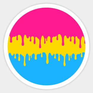 Pansexual Dripping Flag Sticker